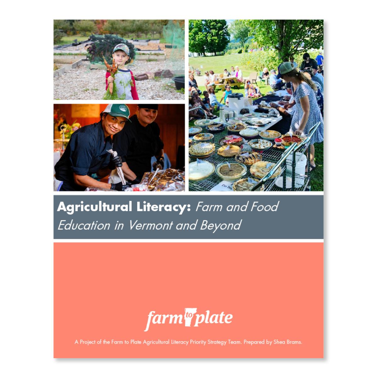 report cover: Agricultural Literacy: Farm and Food Education in Vermont and Beyond